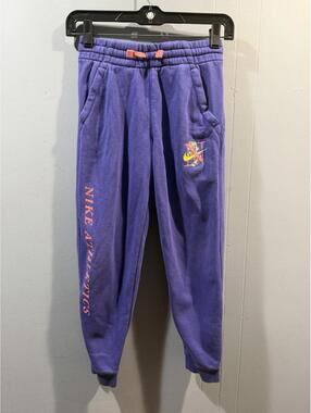 Kids Girls Nike Sweatpants Size Medium Purple